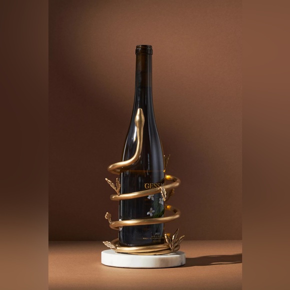 Anthropologie Other - Anthropologie Serpentine Wine Bottle Holder Dimensions: 9.5"H, 6"W, 5.5"D NIB